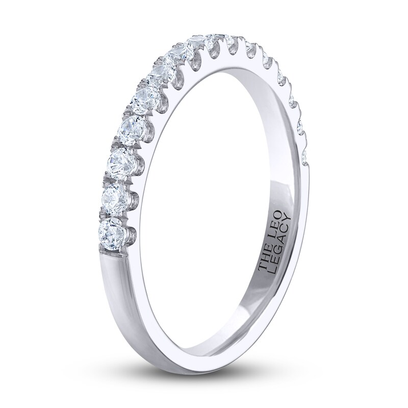 Main Image 2 of THE LEO Legacy Lab-Grown Diamond Wedding Band 1/2 ct tw 14K White Gold