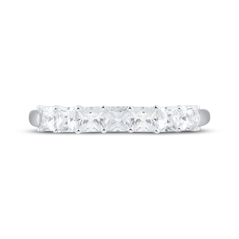 Main Image 3 of Adore Princess-Cut Diamond Wedding Band 1 ct tw 14K White Gold