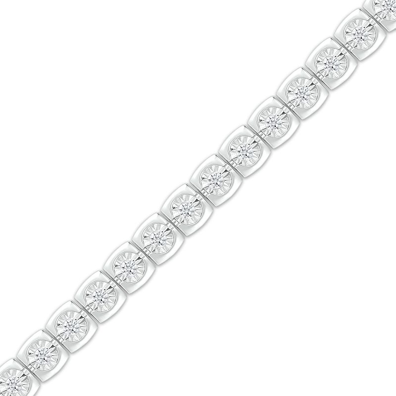 Main Image 2 of Diamond Tennis Bracelet 1/2 ct tw Sterling Silver 7.5"