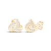 Thumbnail Image 1 of Diamond Love Knot Stud Earrings 1/10 ct tw 10K Yellow Gold