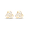 Thumbnail Image 2 of Diamond Love Knot Stud Earrings 1/10 ct tw 10K Yellow Gold