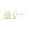 Thumbnail Image 3 of Diamond Love Knot Stud Earrings 1/10 ct tw 10K Yellow Gold