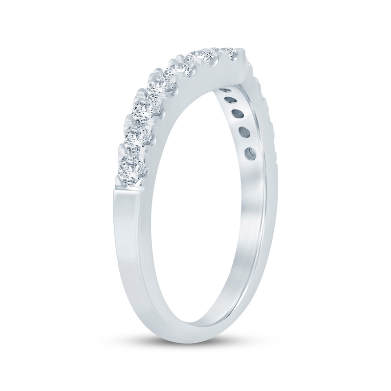 Main Image 2 of Adore Diamond Chevron Anniversary Ring 1/2 ct tw Platinum