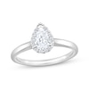 Thumbnail Image 1 of Adore Lab-Grown Diamonds Pear-Shaped Halo Engagement Ring 5/8 ct tw 14K White Gold