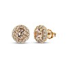 Thumbnail Image 1 of Le Vian Morganite Halo Earrings 1/4 ct tw Diamonds 14K Strawberry Gold
