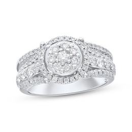 Adore Multi-Diamond Bridal Set 1 ct tw 10K White Gold