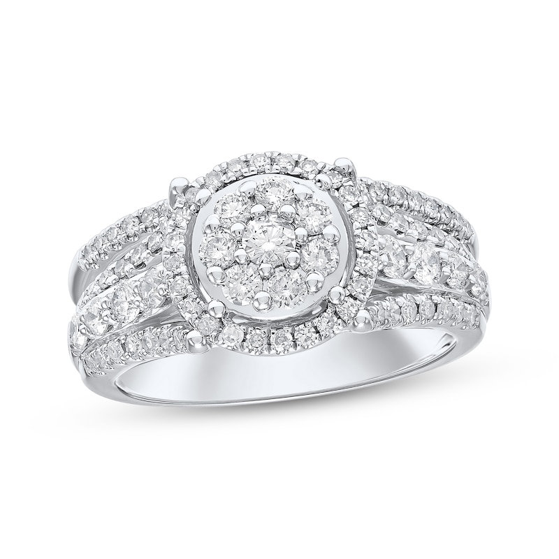 Main Image 1 of Adore Multi-Diamond Bridal Set 1 ct tw 10K White Gold
