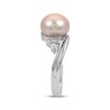 Thumbnail Image 3 of Pink Cultured Pearl & White Topaz Ring Sterling Silver