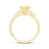 Thumbnail Image 3 of Monique Lhuillier Bliss Marquise-Cut Yellow Lab-Grown Diamond & White Lab-Grown Diamond Engagement Ring 2-5/8 ct tw 18K Yellow Gold
