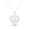 Thumbnail Image 1 of Unstoppable Love Heart-Shaped Lab-Grown Diamond Necklace 1-1/2 ct tw 10K White Gold 18"