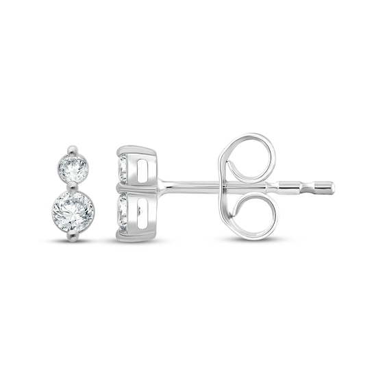 KAY Lab-Grown Diamonds Two-Stone Stud Earrings 1/5 ct tw 14K White Gold