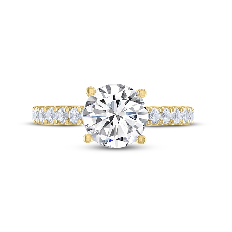 Main Image 3 of THE LEO Legacy Lab-Grown Diamond Round-Cut Engagement Ring 2-3/8 ct tw 14K Yellow Gold
