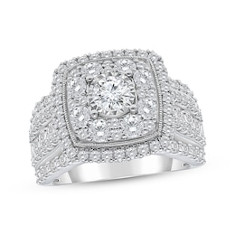 Adore Lab-Grown Diamonds Round-Cut Engagement Ring 3 ct tw 10K White Gold