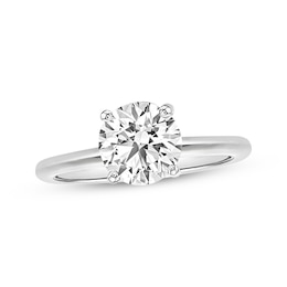 Adore Certified Round-Cut Diamond Solitaire Engagement Ring 1 ct tw 14K White Gold (I/SI2)