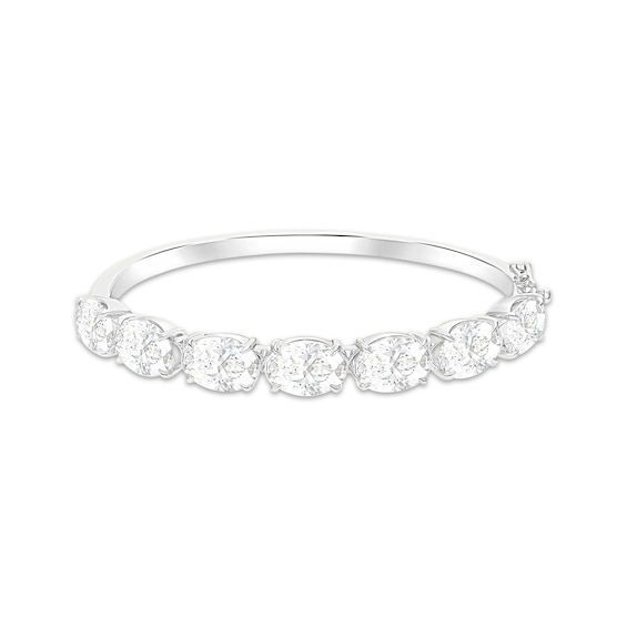 KAY Lab-Grown Diamonds Oval-Cut Bangle Bracelet 21 ct tw 14K White Gold