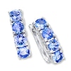 Thumbnail Image 1 of Tanzanite Hoop Earrings Sterling Silver