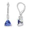 Thumbnail Image 1 of Tanzanite Earrings 1/15 ct tw Diamonds 14K White Gold