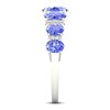 Tanzanite & Diamond Ring 1/6 ct tw 10K White Gold