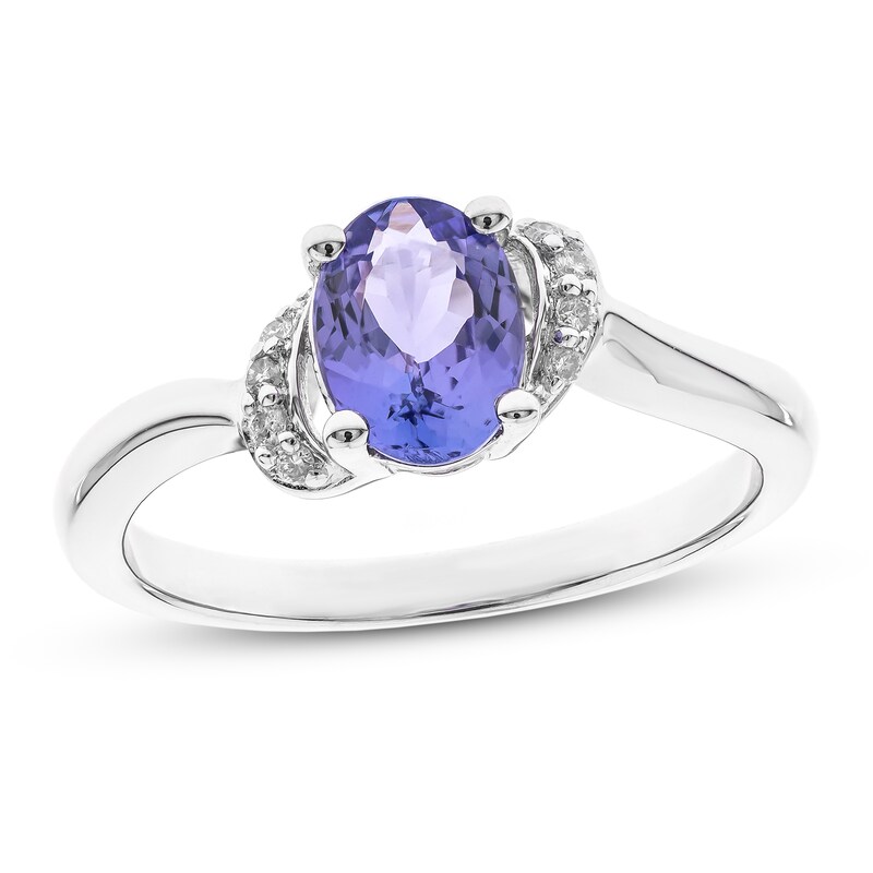 Tanzanite & Diamond Ring 1/20 ct tw Sterling Silver