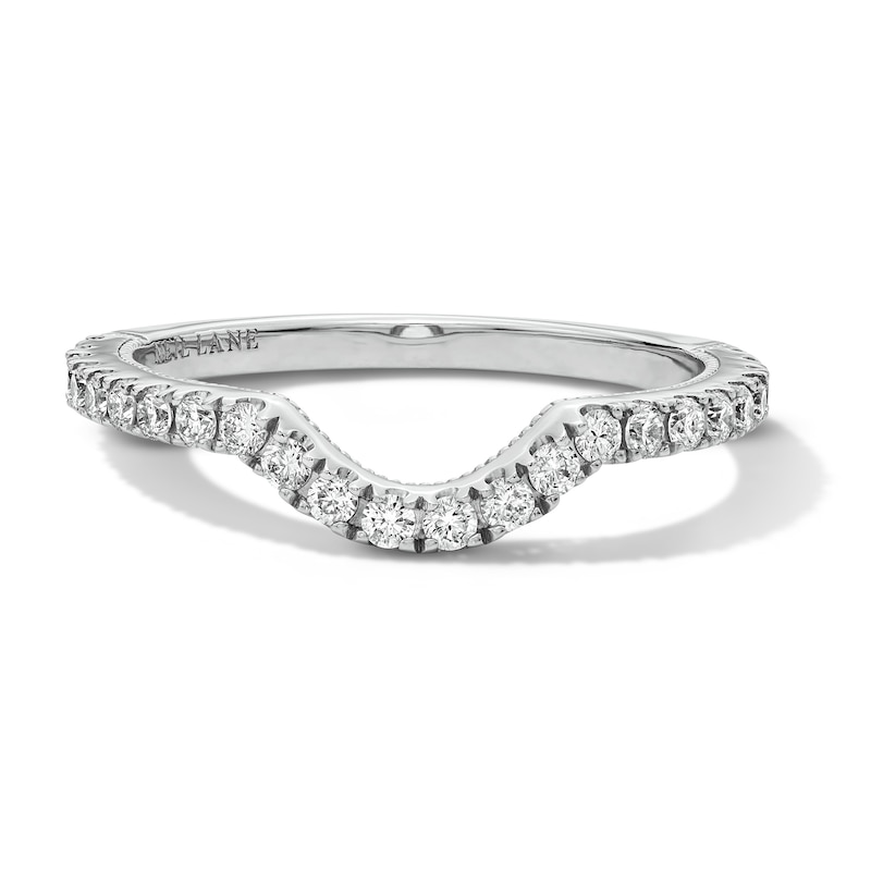 Main Image 3 of Neil Lane Artistry Lab-Grown Diamond Contour Wedding Band 1/3 ct tw 14K White Gold