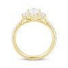 Oval-Cut Diamond Three-Stone Engagement Ring 1-1/2 ct tw 14K Yellow Gold