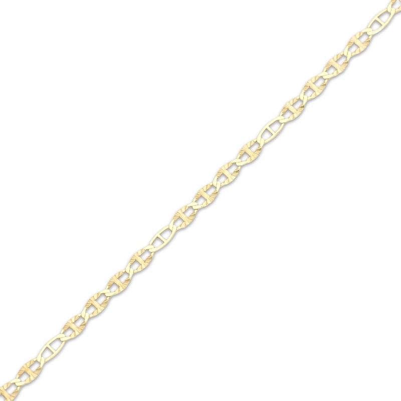 Main Image 2 of Diamond-Cut Valentino Chain Necklace 2.4mm Solid 14K Yellow Gold 20”
