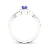 Oval-Cut Tanzanite & Diamond Ring 1/20 ct tw 10K Rose Gold