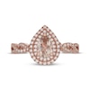 Thumbnail Image 2 of Neil Lane Pear-Shaped Morganite & Diamond Engagement Ring 3/8 ct tw 14K Rose Gold