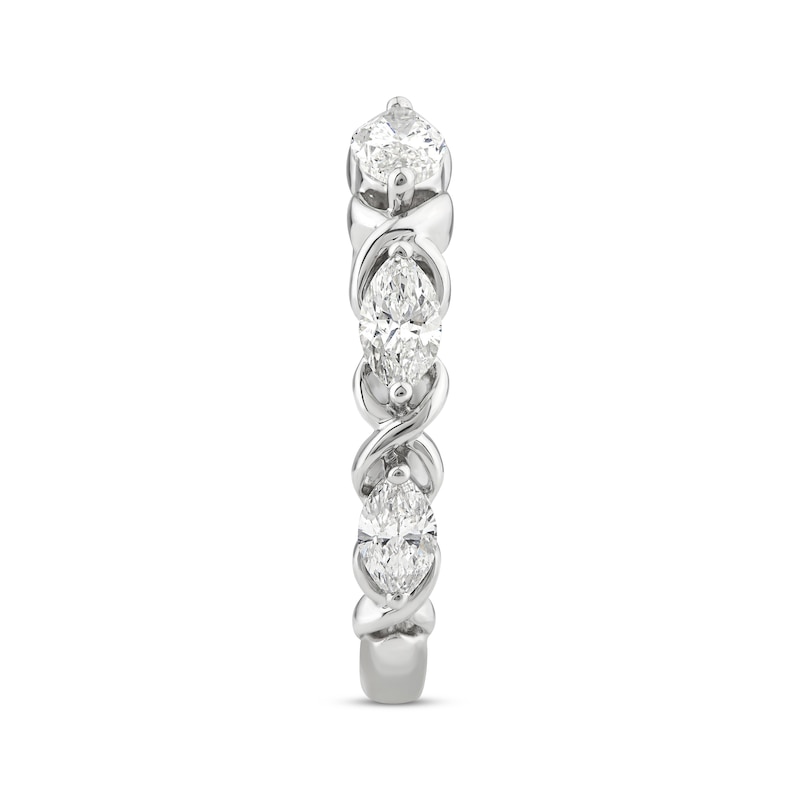 XO from KAY Marquise-Cut Diamond Anniversary Band 1 ct tw 14K White Gold