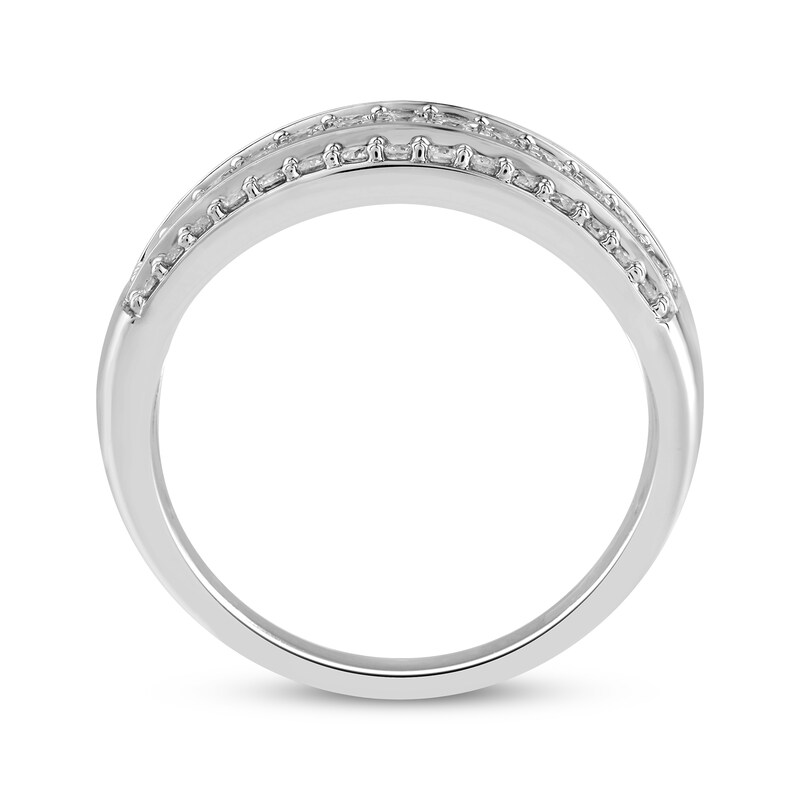 Main Image 3 of Adore Diamond Multi-Row Anniversary Band 1 ct tw 14K White Gold