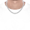 Thumbnail Image 4 of Men's Diamond Link Necklace 2-1/2 ct tw Sterling Silver 20"