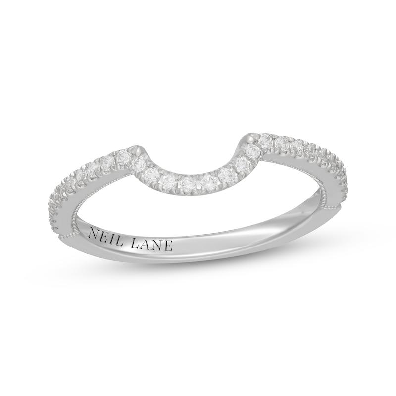 Main Image 1 of Neil Lane Diamond Contour Wedding Band 1/5 ct tw 14K White Gold