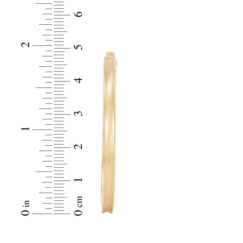 Main Image 3 of Concave Hoop Earrings 10K Yellow Gold 49mm