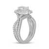 Thumbnail Image 2 of Neil Lane Artistry Oval-Cut Lab-Grown Diamond Double Halo Bridal Set 2-1/5 ct tw 14K White Gold
