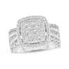 Thumbnail Image 1 of Adore Princess & Baguette-Cut Diamond Engagement Ring 2 ct tw 14K White Gold