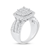 Thumbnail Image 2 of Adore Princess & Baguette-Cut Diamond Engagement Ring 2 ct tw 14K White Gold