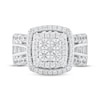Thumbnail Image 3 of Adore Princess & Baguette-Cut Diamond Engagement Ring 2 ct tw 14K White Gold