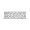 Thumbnail Image 3 of Neil Lane Artistry Baguette & Round-Cut Lab-Grown Diamond Anniversary Ring 1-1/2 ct tw 14K White Gold