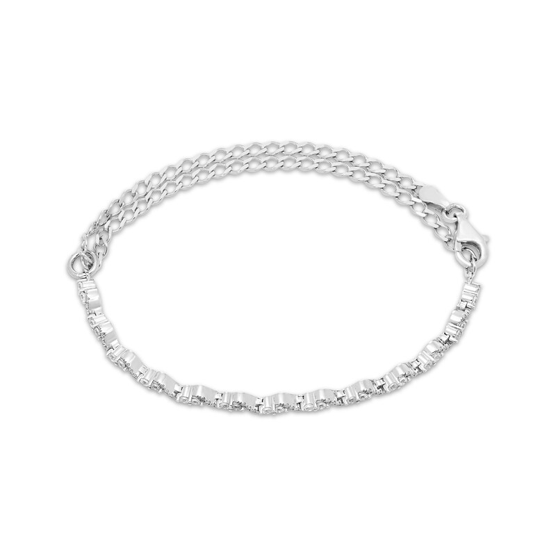Main Image 2 of Our Story Together Diamond Adjustable S-Link Bracelet 1/2 ct tw 10K White Gold