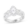 Thumbnail Image 1 of Pear-Shaped Diamond Halo Engagement Ring 1-1/4 ct tw 14K White Gold