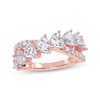 Thumbnail Image 1 of KAY Lab-Grown Diamonds Heart-Shaped & Round-Cut Crossover Ring 2 ct tw 14K Rose Gold
