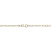 Thumbnail Image 3 of Diamond-Cut Oval Station Paperclip Chain Necklace Solid 10K Two-Tone Gold 18"