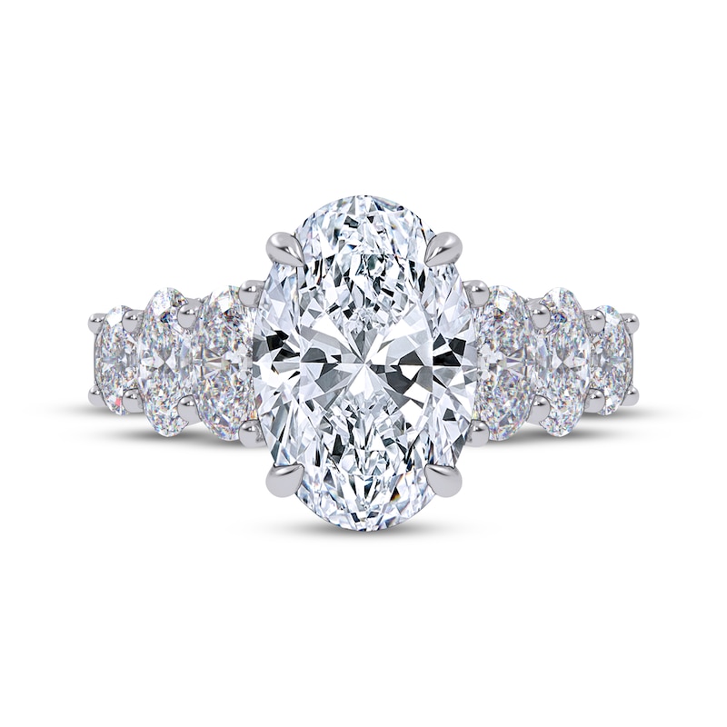Main Image 3 of Adore Lab-Grown Diamonds Oval-Cut Engagement Ring 4-1/2 ct tw Platinum