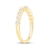 Thumbnail Image 2 of Baguette & Round-Cut Diamond Anniversary Ring 1/3 ct tw 10K Yellow Gold