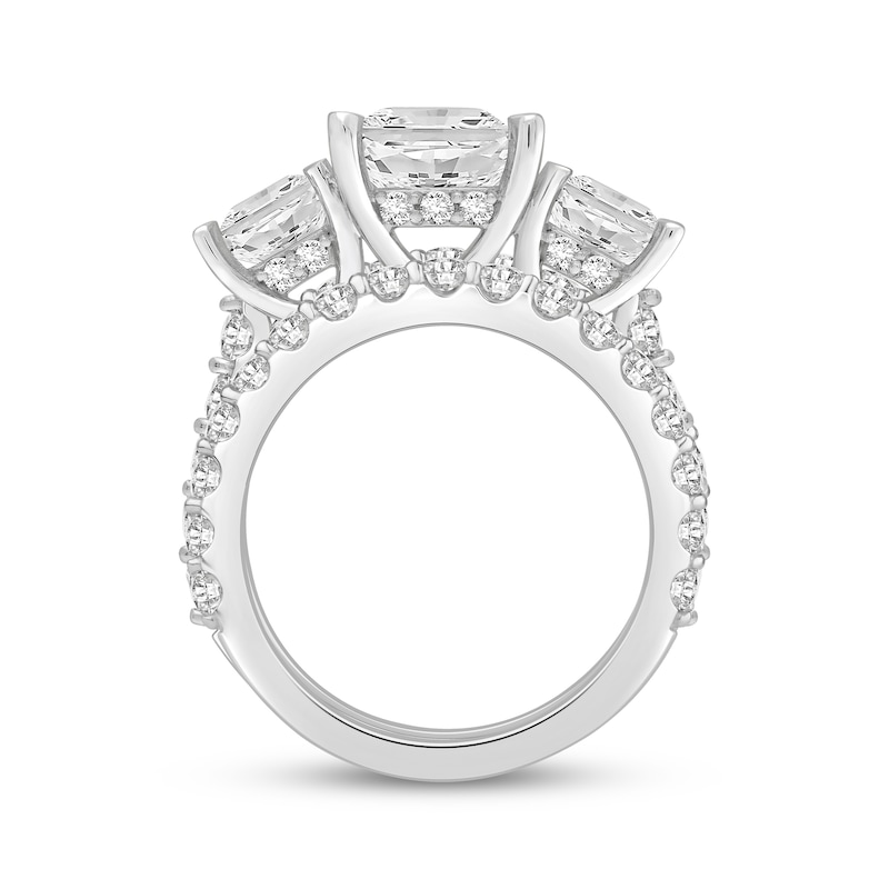 Main Image 3 of Adore Lab-Grown Diamonds Emerald-Cut Three-Stone Bridal Set 9 ct tw 14K White Gold