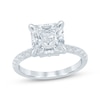 Thumbnail Image 1 of KAY Bow Collection Princess-Cut Lab-Grown Diamond Engagement Ring 3-1/2 ct tw 14K White Gold