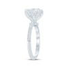 Thumbnail Image 2 of KAY Bow Collection Princess-Cut Lab-Grown Diamond Engagement Ring 3-1/2 ct tw 14K White Gold