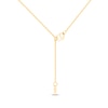 Thumbnail Image 4 of Lab-Grown Diamond Multi-Stone Teardrop Necklace 1/5 ct tw 24K Yellow Gold Vermeil Sterling Silver 18"