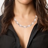 Thumbnail Image 4 of Cultured Pearl & Bead Necklace Sterling Silver 18"