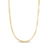 Thumbnail Image 1 of 2.7mm Braided Herringbone Chain Necklace Solid 10K Yellow Gold 18"